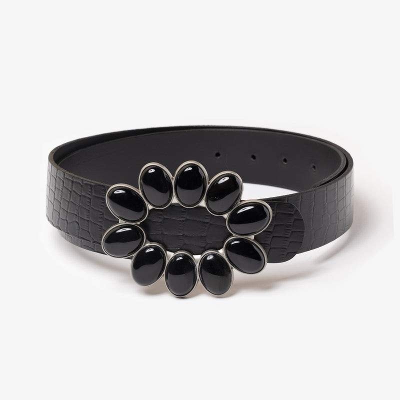 Ceinture noire pour femme chic et discrète